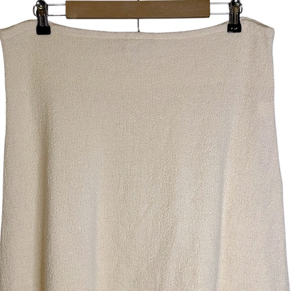 Wandering Sage Ivory Knit‎ Skirt 100% Cotton Peruvian Eco Sound Boho Festival XL - Picture 7 of 10